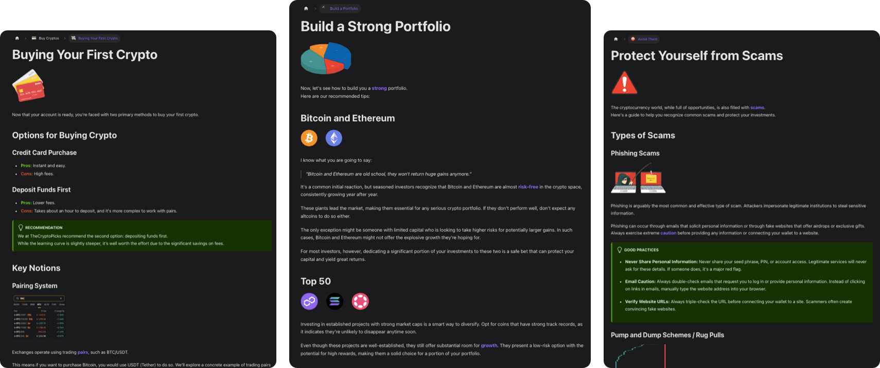 Cryptocurrency Trading Guide Screenshots