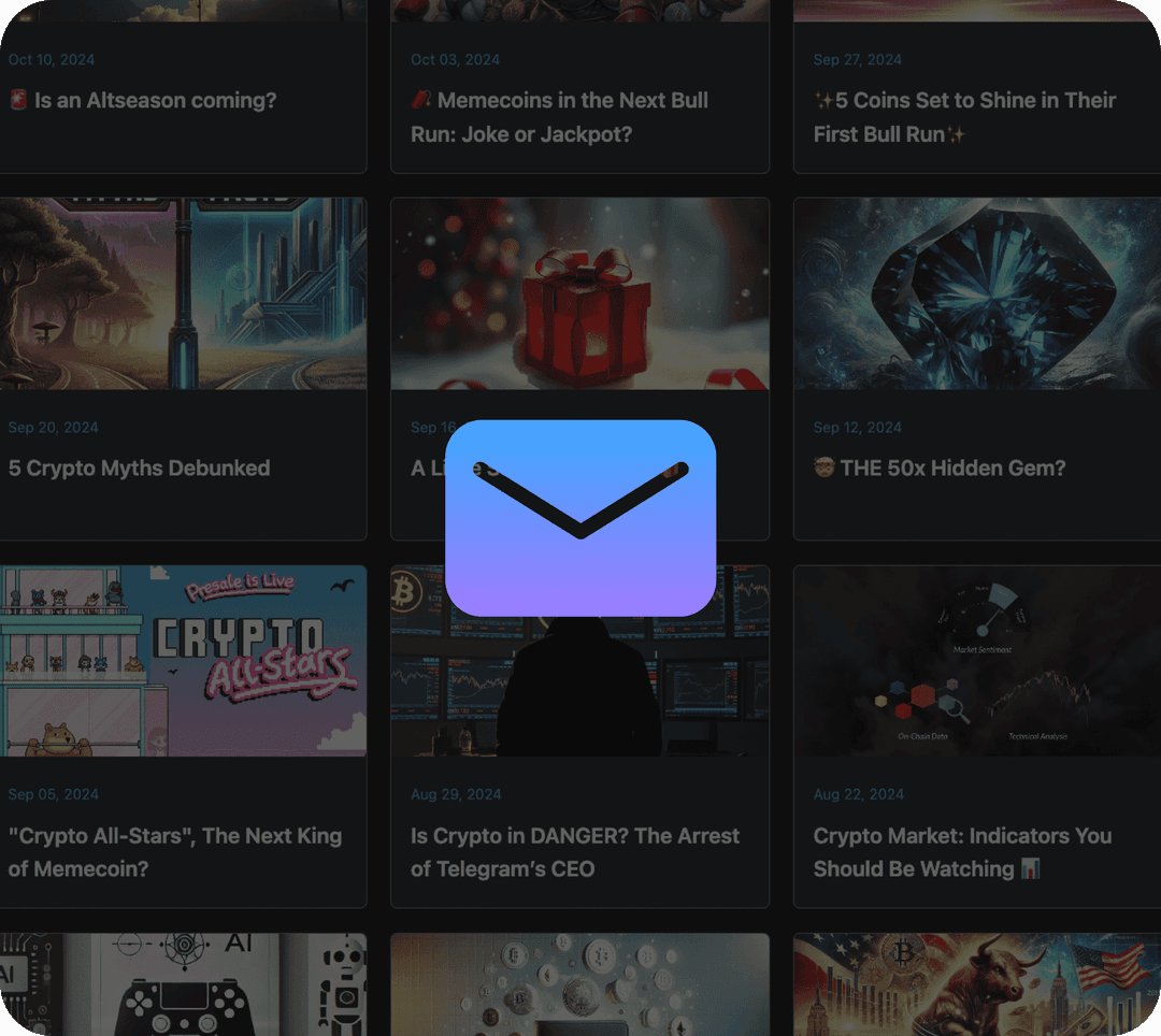 screenshot of previous newsletters