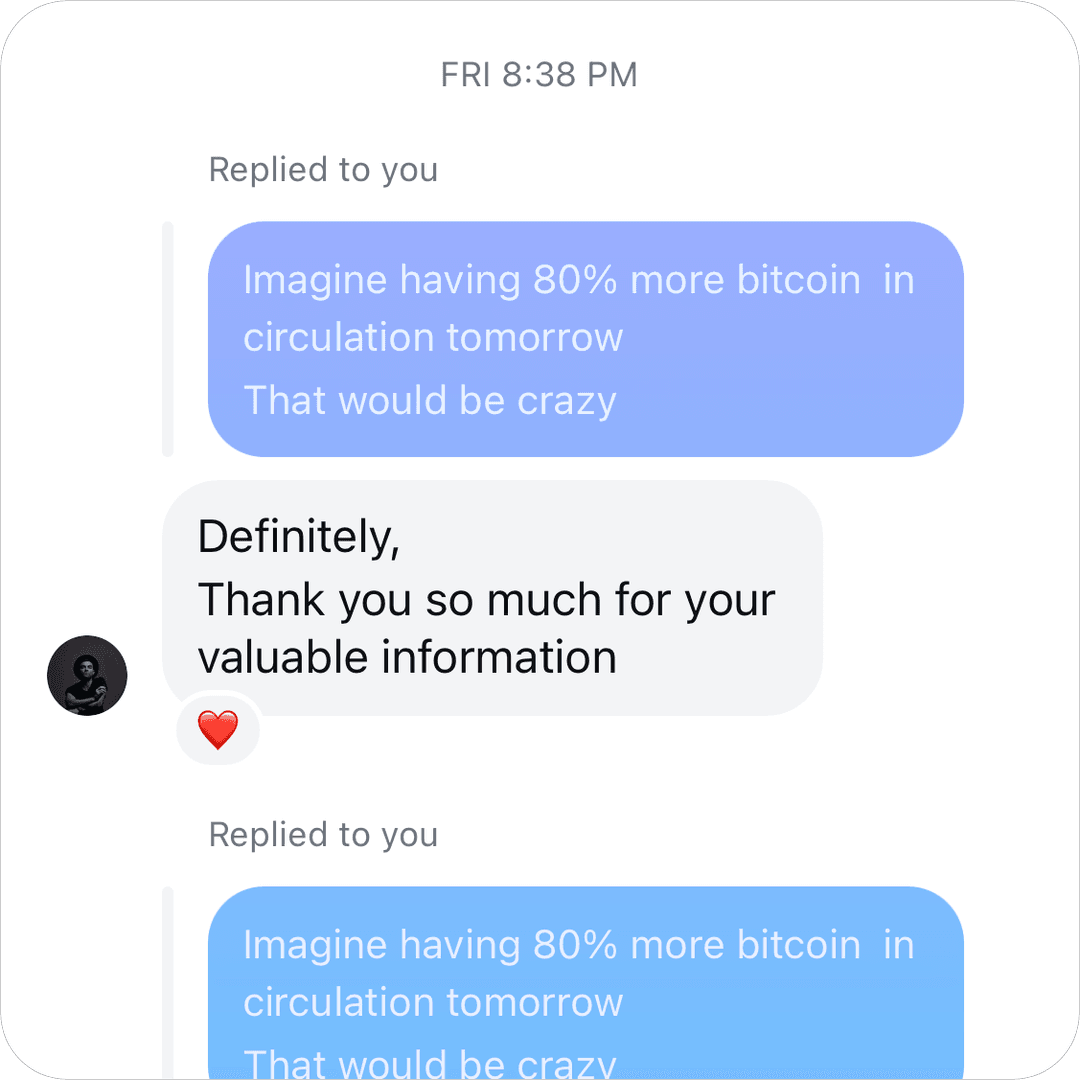 Instagram discussion screenshot of happy customer 1