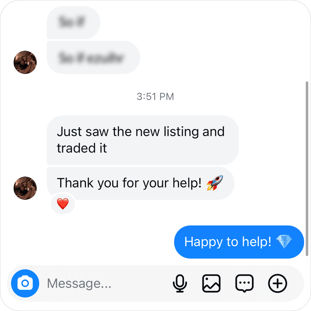 Instagram discussion screenshot of happy customer 6