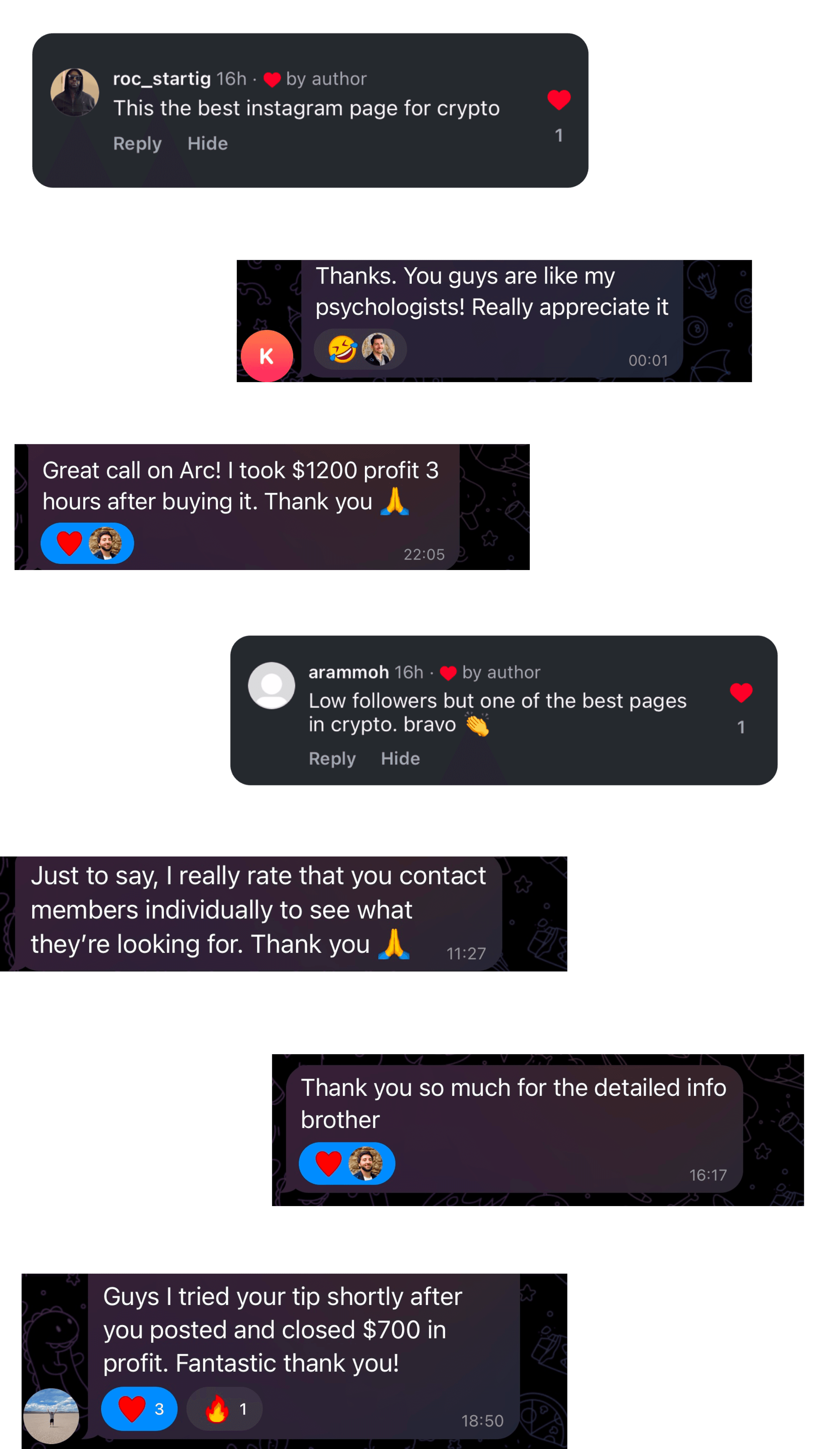 Wall of Love - Our Community Testimonials